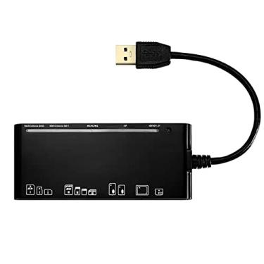 Imagem de DAGIJIRD Adaptador de Hub de Cartão SD USB 3.0 7 em 1 Leitor de Cartão de Memória para Micro SD SDXC CF SDHC