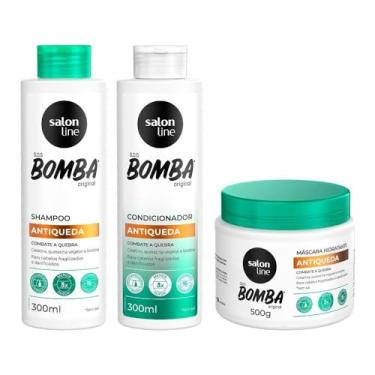 Imagem de Salon Line, SOS Bomba, Antiqueda, Kit com 3 Produtos, Vegano - Para Todos os Tipos de Cabelos, 300 ml e 500 g