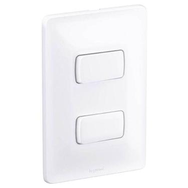 Imagem de Interruptor Legrand Pial Zeffia - Duplo - 10A - Branco - 680101