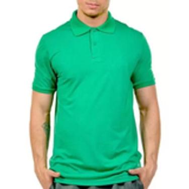 Imagem de Camisa Polo Masculina 100% Poliéster / Sublimática Cor: Verde Bandeira