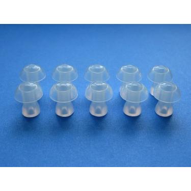 Imagem de 10 fones de ouvido de substituição macios Mushroom Domes compatíveis com fones de ouvido Shure SE110, SE115,SE210,SE315,SE420,SE425,SE530 PTH,SE535, E3c, E4c, E4G, E5c, I3C, i4c, SCL3, SCL4, SCL5