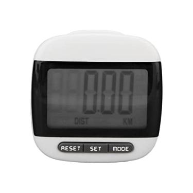 Imagem de Pedômetro Preciso Walking Step Counter Com Display LCD e Clip, Step Counter Portátil para Idosos (Preto)