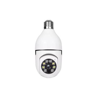 Imagem de ETDJO Aparelho Câmera de Segurança IP Wifi Externa Lâmpada 360 Sem Fio Infravermelho Panorâmica Giratória 1080P Full HD Visão Noturna Resistente a Àgua com Rastreamento Automático