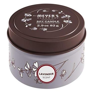 Imagem de MRS. MEYER'S CLEAN DAY Vela de Lavanda, 82g, com 12 Horas de Queima, Feita com Cera de Soja e Óleos Essenciais