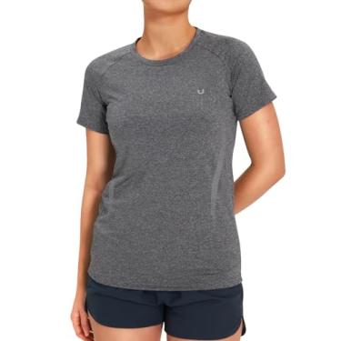Imagem de NORTHYARD Camisetas femininas de manga curta para treino atlético, secagem rápida, academia, treinamento, esporte, Cinza escuro, XXG