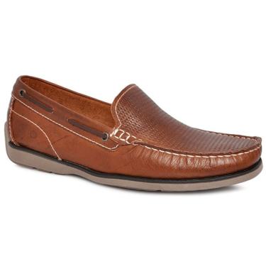 Imagem de Mocassim Democrata Denim Ocean Marrom Conhaque