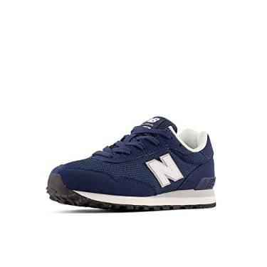 Imagem de New Balance Tênis infantil 515 V1 com cadarço, Nb azul marinho/branco, 15