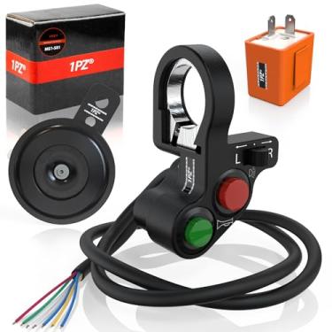 Imagem de 1 PZ MS1-S01 interruptor de luz multifuncional de buzina para ligar/desligar + relé de flash + buzina para motocicleta ATV Offroad Honda Yamha Suzuki Kawasaki Arctic Cat