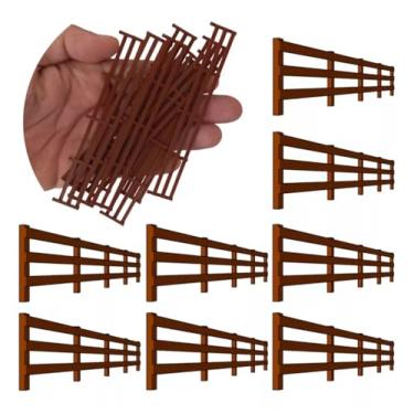 Imagem de Kit Cercas Fazenda Escala Ho 1:87 Miniatura Maquete Terrário