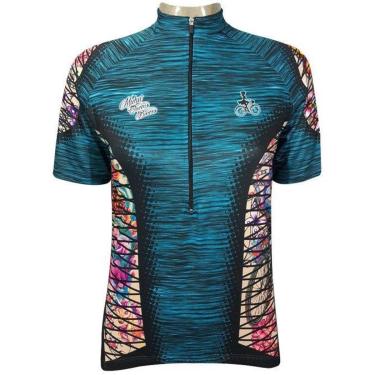 Imagem de Camiseta de Ciclismo Muhu Tattoo Feme Turqueza SSX Multicoisas-Feminino