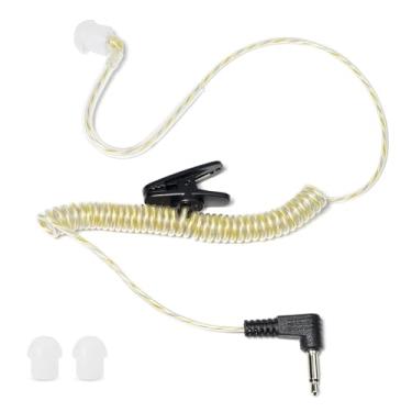 Imagem de UAYESOK Fone de ouvido de 3,5 mm apenas para microfone de alto-falante de rádio, driver de armadura equilibrada, fone de ouvido de vigilância de segurança policial, oculto, compacto, uso durante todo