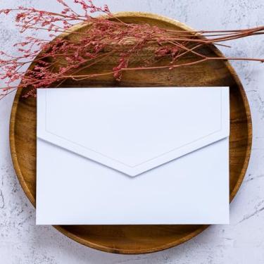 Imagem de Envelopes autovedantes 4x6, pacote com 50, envelopes 4x6 para cartões, envelopes brancos, envelopes A4 para convites, casamento, cartões comemorativos