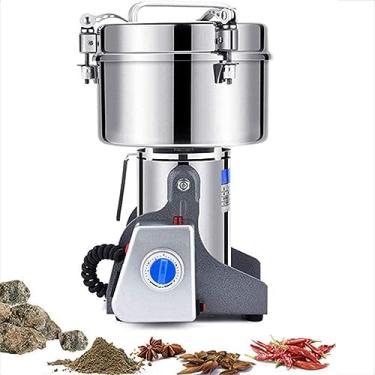 Imagem de Moinho moedor de grãos, 2500g de aço inoxidável elétrico de alta velocidade, máquina de pó familiar comercial para cozinha erva tempero pimenta café milho, aromatizante de materiais medicina
