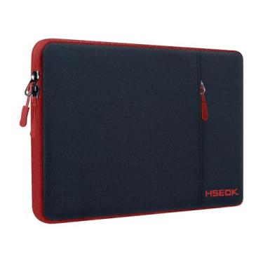 Imagem de Hseok Capa para laptop de 15,6 polegadas, proteção à prova de choque, repelente de água com bolso acessório, compatível com Mac Pro de 16 polegadas 2025-2019, bolsa para a maioria dos notebooks de