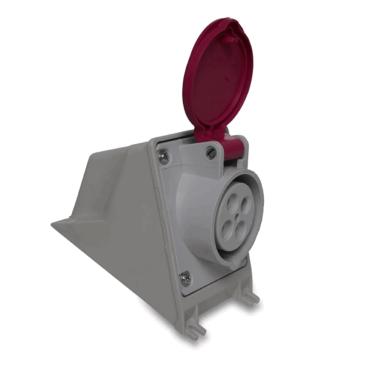 Imagem de Tomada Industrial Sobrepor 32A 3P+T 24V IP44 2H Lilas N4202 – Steck