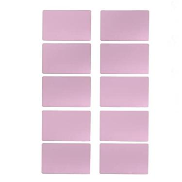 Imagem de Cartão de Visita de Alumínio Resistente Ao Desgaste à Prova D'água 50 Unidades para Reuniões de Empresa (Ouro rosa)