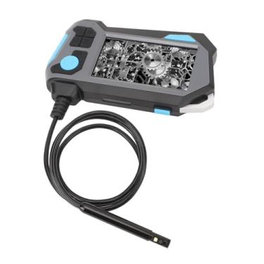 Imagem de Câmera de Boroscópio Boroscópio Com Luz Tela de 4,5 Polegadas 1080P HD Câmera de Inspeção de Lente Dupla Giratória de 360 ​​graus Com Luzes LED Ajustáveis ​​para Inspeção de