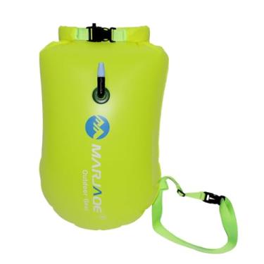 Imagem de Fancyes Bóia de Natação Bóia de Natação PVC Altamente Visível com Alça de Alça Bóia de Seguro de Natação Bóia Flutuante para Caiaque Mergulho Raso, Amarelo