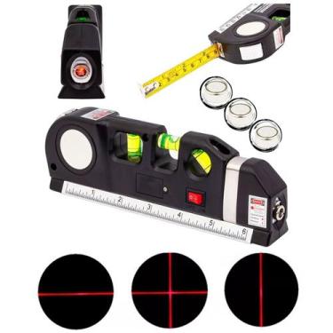 Imagem de Nível A Laser 3 Linhas E Trena Régua Nivelador Profissional - Tesla St