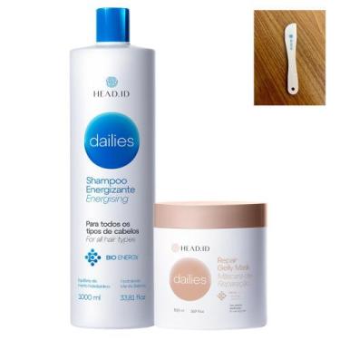 Imagem de Head.ID Dailies Shampoo 1000ml Mask Repair 500ml +Espátula