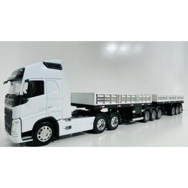 Imagem de Conjunto Bitrem Grade Baixa 3x3 Escala 1:32 Volvo FH500 - Diesel Minia