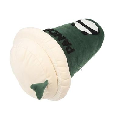 Imagem de Brinquedo de Pelúcia para Viagem Xícara de café Travesseiro de Pelúcia Simulação Costura Fina 35cm Dormindo (Panda)