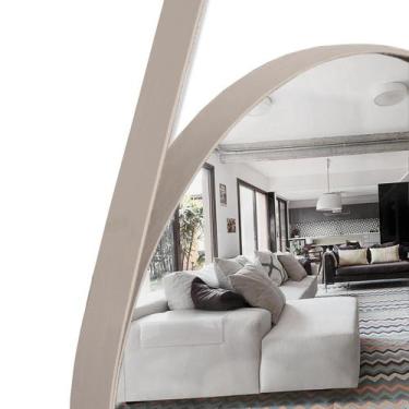 Imagem de Espelho Decorativo Redondo 60cm com Alça - Ornamo Decor, Gelo