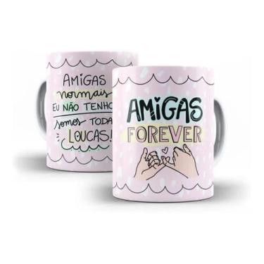 Imagem de Caneca Porcelana Presente Amizade Amigas Normais Não Tenho - Villa Can