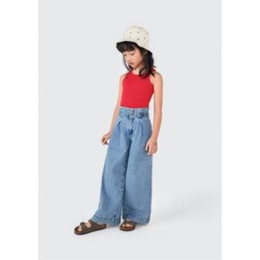 Imagem de Calça Jeans Infantil Menina Com Pregas Hering Kids-Feminino