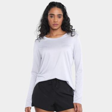 Imagem de Camiseta Mizuno Nirvana Manga Longa Feminina, Off white, P