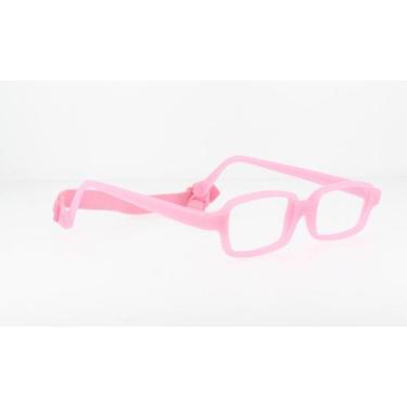 Imagem de Óculos infantil Miraflex New Baby 2 B Rosa de 5 a 8 anos tam 42