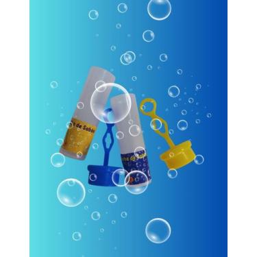 Imagem de 30 Tubo Tubete Para Bolha de Sabão Brinquedo Infantil Para Kit Festa L