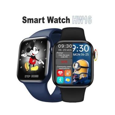 Imagem de Relogio Inteligente Hw16 Coloca Foto Bluetooth Celular Android iOS Sma