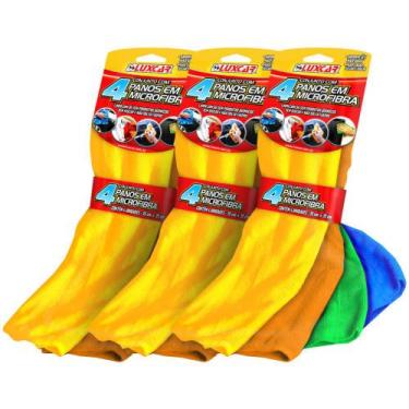 Imagem de Kit Pano Microfibra Ultra Mácio com 12 Unidades - Luxcar