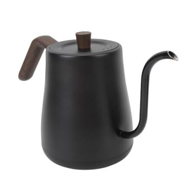 Imagem de Chaleira Elétrica, Chaleira de café Pescoço de Ganso de Aço Inoxidável 304, Controle Preciso, Capacidade de 800ml, Desligamento Automático, Textura de Grão de (Plugue UE 220V)