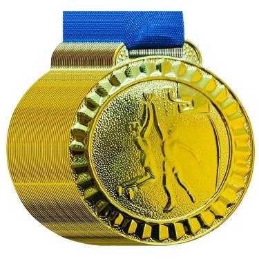 Imagem de Kit 20 Medalhas 4,5cm Basquete Premiação Escola Basquetebol ouro