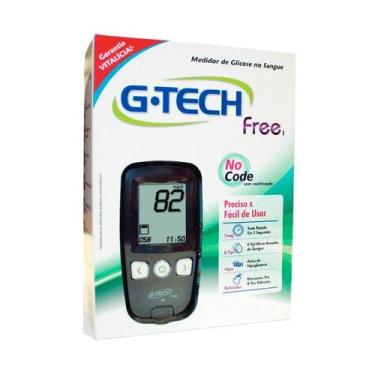 Imagem de Kit Medidor de Glicose G-Tech Free No Code Completo