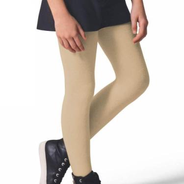 Imagem de Meia Calça Canelada Fio 80 Selene 9555-002 Infantil, M, Marfim