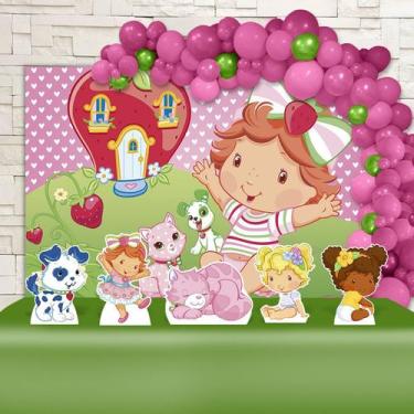 Imagem de Kit Festa Ouro Moranguinho Baby - IMPAKTO VISUAL