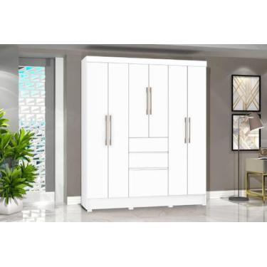 Imagem de Armário / Roupeiro / Guarda roupas Casal Brunê 7 Portas + 2 Gavetas co