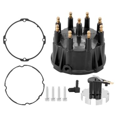 Imagem de Tektall Kit de tampa de distribuição e rotor de ignição 805759Q3 805759T3 805759T1 Substituição para motores MerCruiser 5.0L 5.7L 7.4L 8.2L 350 V8 com ignição Thunderbolt IV e V HEI