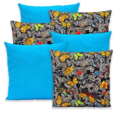 Imagem de Kit 6 Capas de Almofada com Zíper 40cmx40cm Gorgurinho - Dryka Enxovai