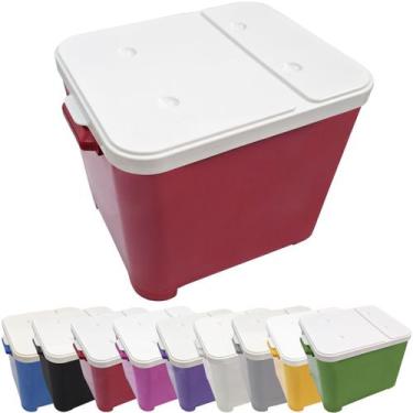 Imagem de Container Porta Ração Canister Plástico com Tampa Protege Conserva Fur