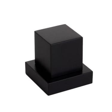 Imagem de Acabamento Quadrado Registro Padrão Deca Volante ABS Preto - Montelar 