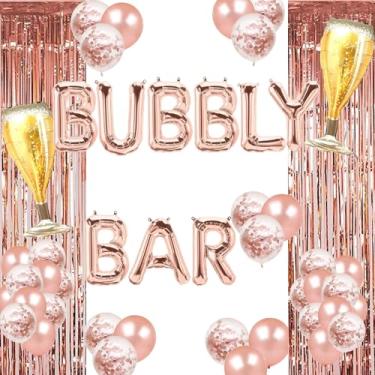 Imagem de Balões de bar borbulhante, faixa de festa de bar Mimosa, chá de panela, noivado, despedida de solteira, champanhe, brunch de casamento, formatura, festas, decorações