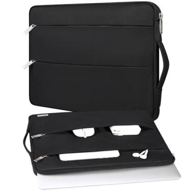 Imagem de V Voova Capa para laptop 14 15 polegadas compatível com MacBook Air M1/M2, MacBook Pro de 14 a 15 polegadas, Chromebook 14,15 Surface Laptop, Dell XPS 15, capa fina para computador com alça, preta