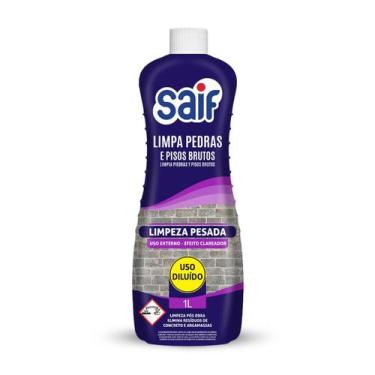 Imagem de Limpa Pedras E Pisos Brutos Concentrado Saif 1L, Limpador De Piso Brut
