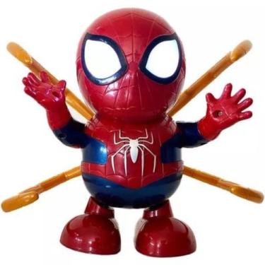 Imagem de Brinquedo Robo Abajur, Dança e Emite Som Modelo Homem Aranha - Sacks