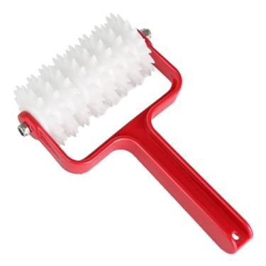 Imagem de ＫＬＫＣＭＳ Máquina de fazer furos para massa de pizza, perfurador de pino de pizza, utensílios de cozinha, rolo de pastelaria com espinhos, rolo de pizza para