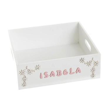 Imagem de Bandeja Arabesco Com Nome Quarto Bebê Infantil Menina Menino - Potinho